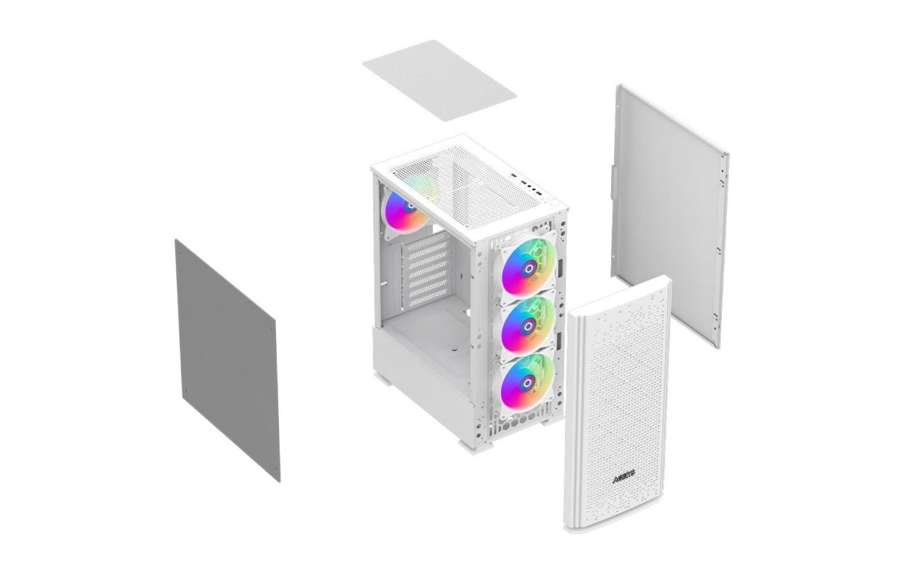 Carcasa Aqirys Gacrux RGB White (Carcasa Aqirys Gacrux)