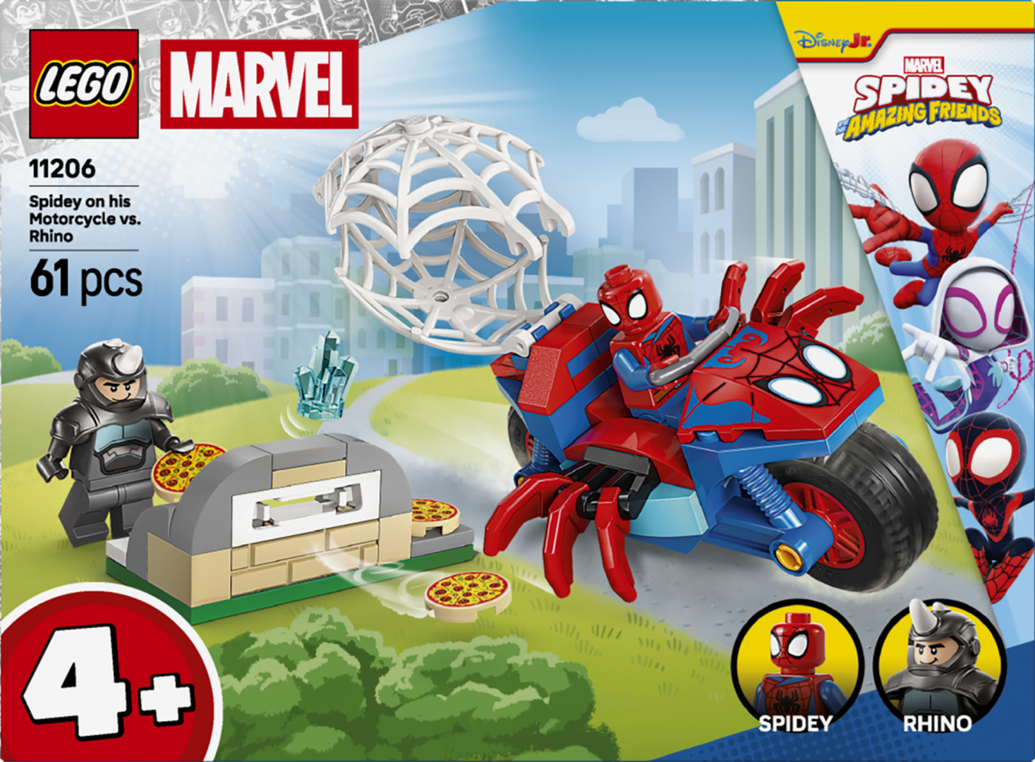 Spidey pe Moto. Vs Rhino  LEGO11206 (spidey pe Motocicleta Vs Rhino  LEGO11206)