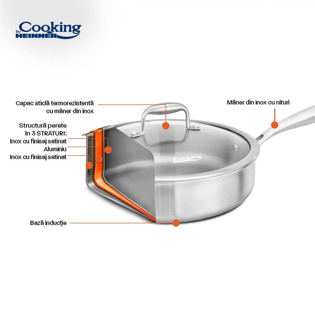 Heinner TIGAIE ADANCA INOX+CAP 28X7.5CM, ATOMIC3