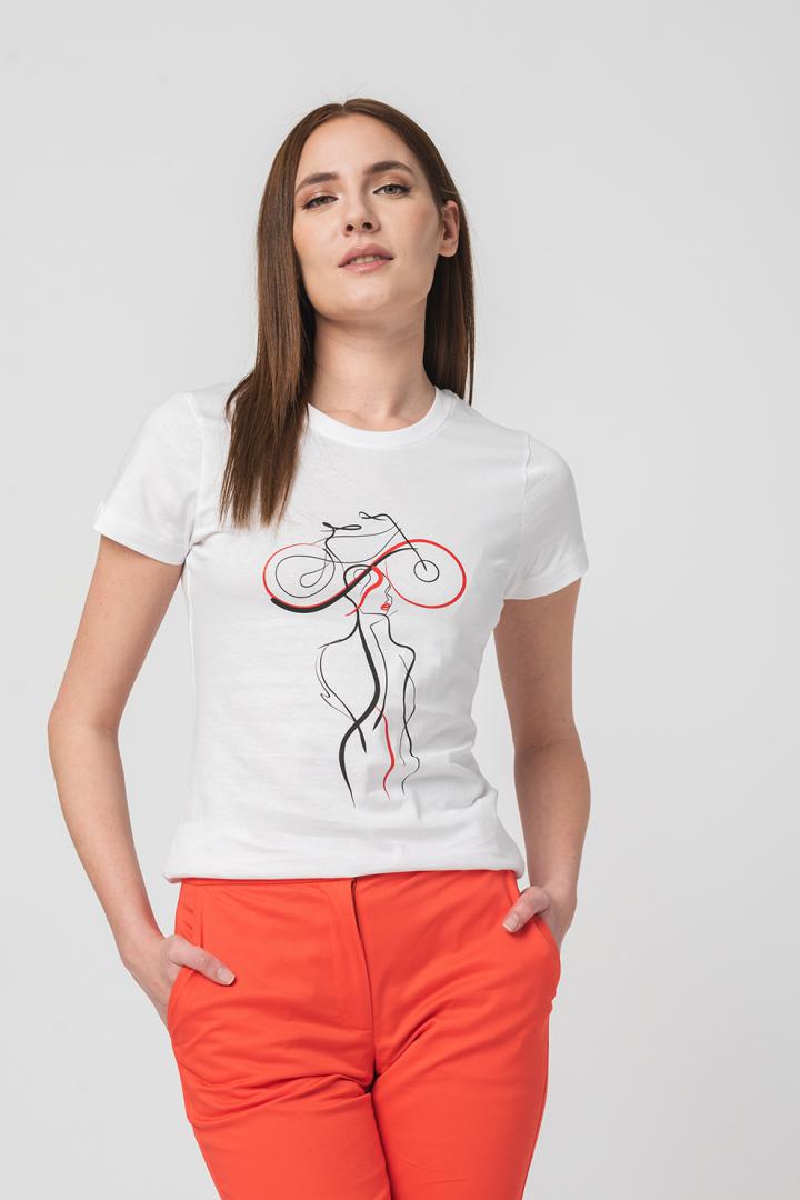 Pegas TSHIRT CASUAL F DOAMNA CU... WHITE-M
