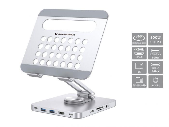 Conceptronic Usbc Dockingstation DONN26G (Docking station Conceptronic DONN26G)