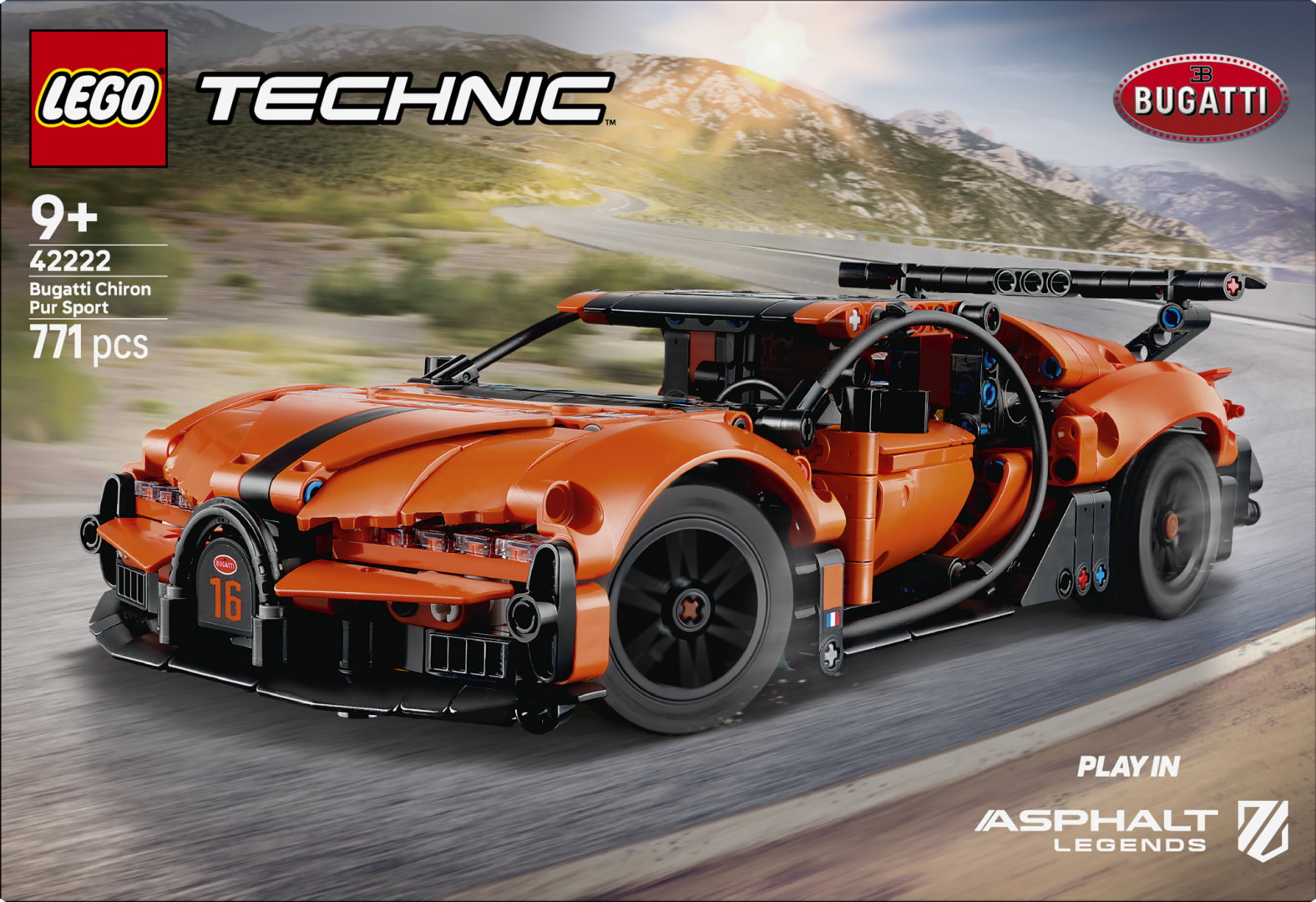 Hipermasina Bugatti Chiron LEGO42222 (hipermasina Bugatti Chiron Pur Sport LEGO42222)