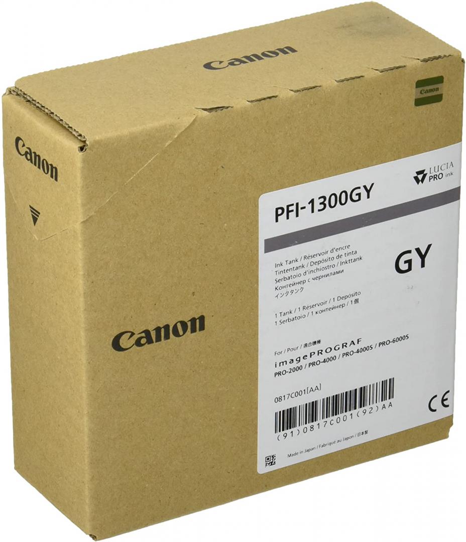 Canon PFI-1300GY Gray Ink (Cartus Canon PFI-1300GY)