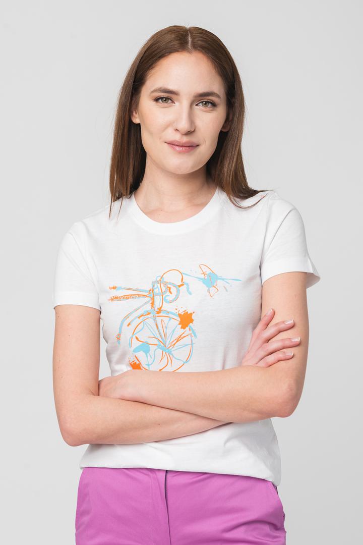 Pegas TSHIRT CASUAL F BICICLETA COLOR WHITE-XS