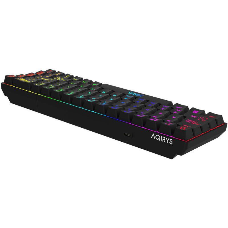 Tastatura Aqirys Mira, wireless, neagra (Tastatura Mecanica Gaming Aqirys Mira)