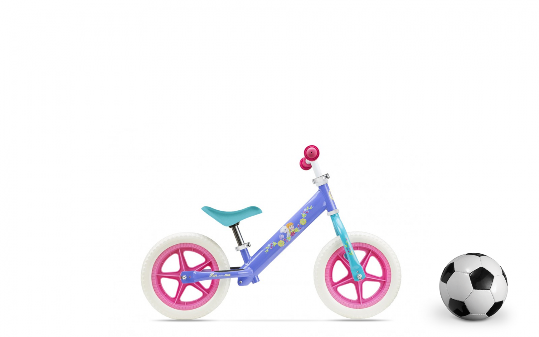 METAL BALANCE BIKE, SEVEN, MODEL FROZEN, 12 INCH, MULTICOLOR