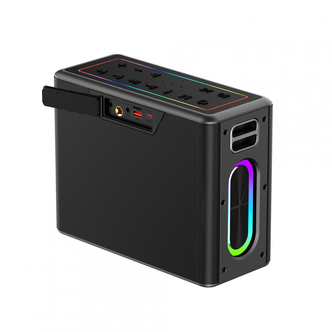 Boxa portabila Akai cu 2 microfoane 80W