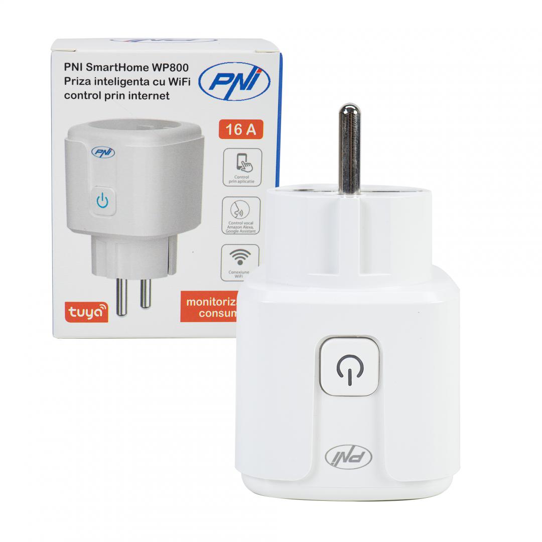 Pni Priza Inteligenta WP800 WI-FI (Priza inteligenta Pni SmartHome WP800 WIFI control prin internet)