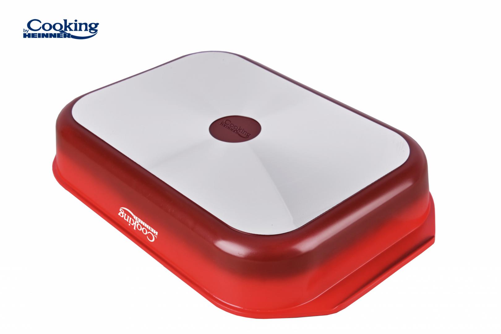 Tava Inalta Aluminiu 39.5x26CM, Red Line (tava Aluminiu cu Acoperire Ceramica 39.5x26 CM)