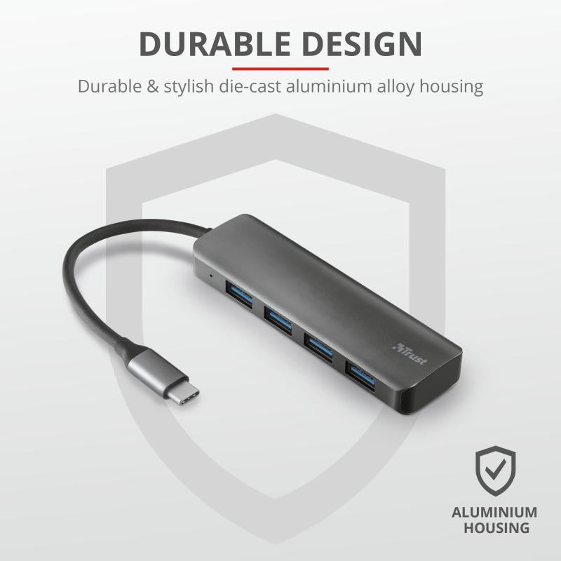 USB Hub Trust Halyx 4xUSB 3.2, alm (Hub USB Trust Halyx)