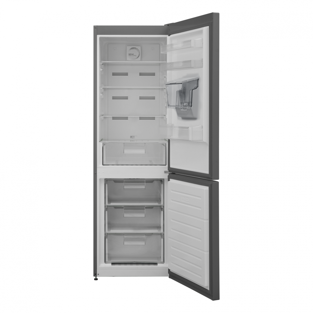 Combina frigorifica HEINNER HCNF-V291XWDE++, No Frost, 294 l, Clasa E, Dozator apa, Aspect inox