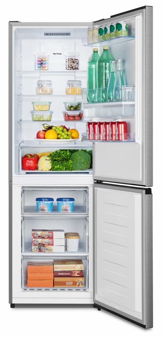 Combina frigorifica HEINNER HCNF-N300XWDF+, No Frost, 304 l, Clasa F, Dozator apa, Aspect inox