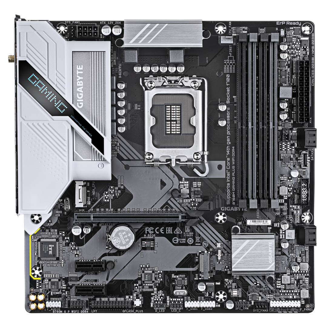 MB Gigabyte B760M Gaming Plus WIFI DDR4 (Placa de baza Gigabyte B760M Gaming Plus WIFI)