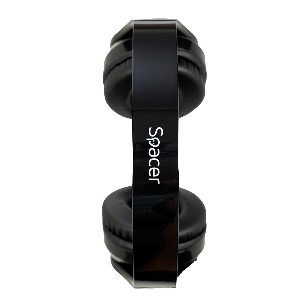 Casti cu micr. Spacer, wireless, negru