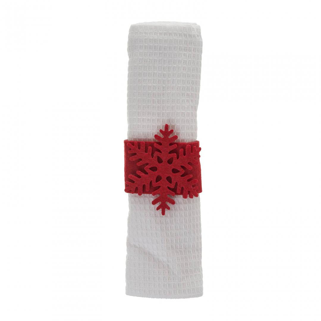 Prosop Bucatarie cu Inel Servet Xmas (Prosop Heinner de bucatarie cu inel servet Craciun)