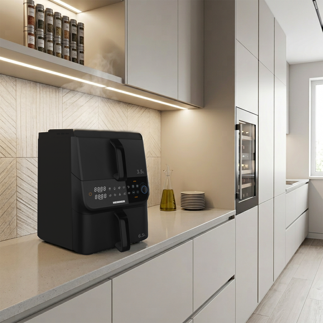 FRITEUZA DUBLA HEINNER HAF-C10DBS25BK