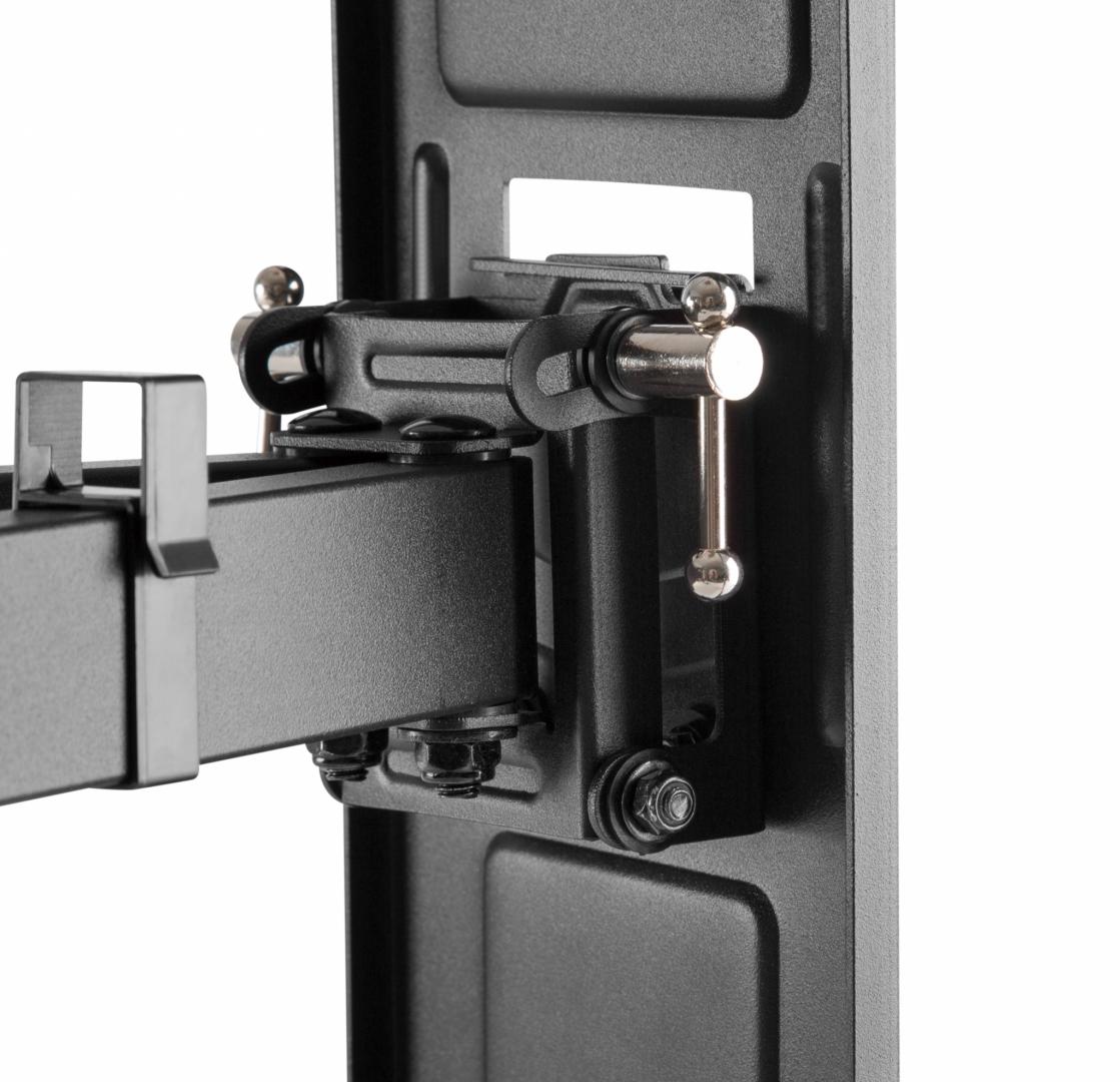 Suport TV de perete Serioux TV61-466, compatibilitate  dimensiune ecran: 37"-80", compatibilitate VESA: 200x200, 300x200, 400x200, 300x300, 400x300, 400x400, 600x400, greutate maximă suportata: 65kg, distanta fata de perete: 77~428mm, inclinare: +3°~-15°,