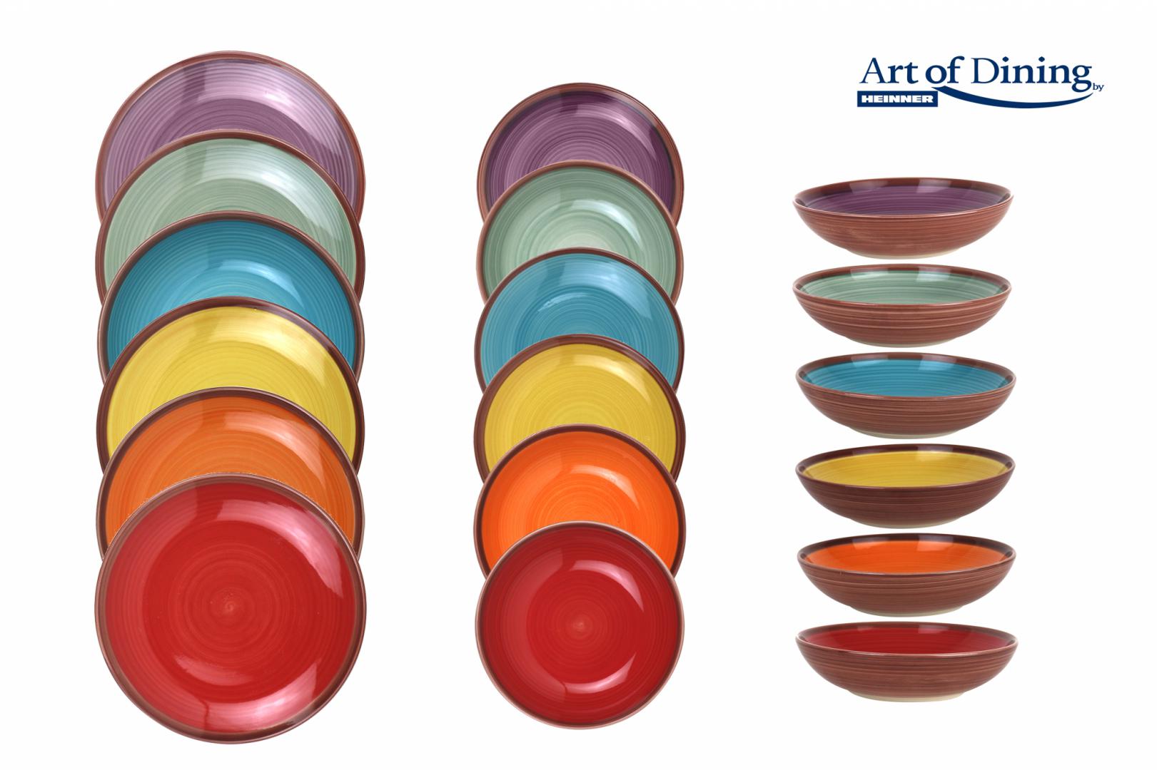 Heinner SERVICIU  MASA CERAMICA 18PCS, AQUARELLE