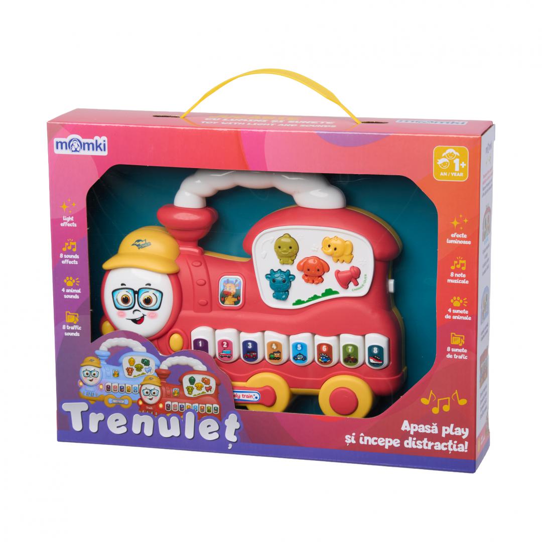MomKi JUCARIE TRENULET CU LUMINI SI SUNETE