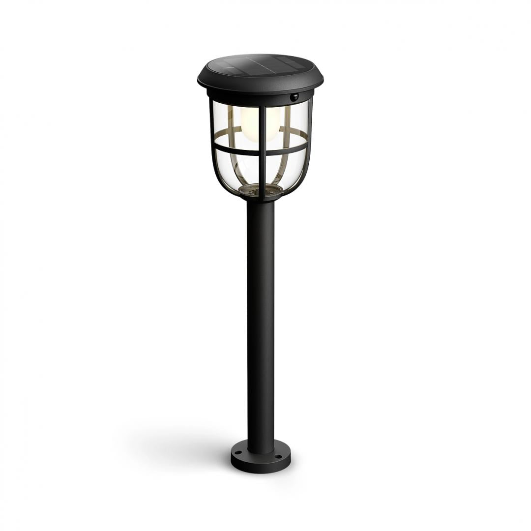 Radii Ue Sr Lk PD 1.3W 30K Bl IR 06 (Stalp LED solar pentru exterior cu senzor de miscare Philips Radii)