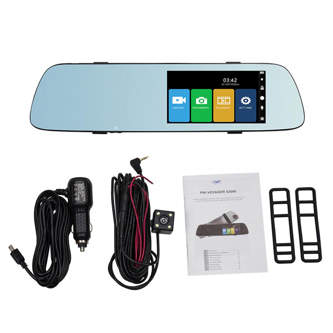 Pni Camera Auto Voyager S2000 (Camera auto DVR Pni Voyager S2000 Full HD incorporata in oglinda retrovizoare...)