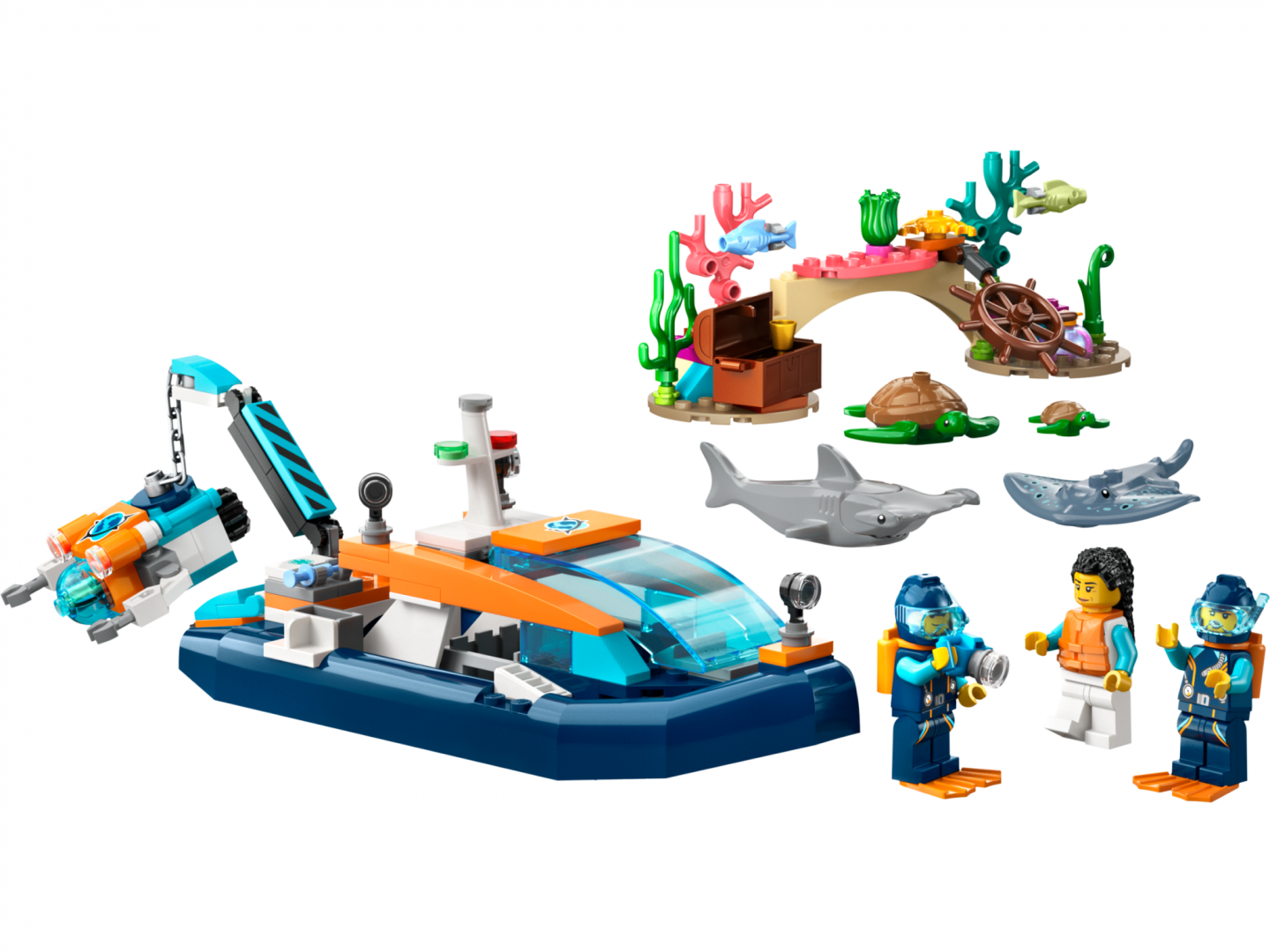 Barca pentru Scufundari, Lego 60377 (barca pentru Scufundari)