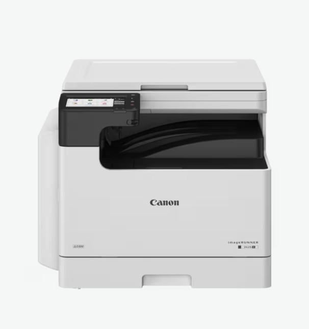 CANON IR2425 II A3 MONO LASER MFP, Format: A3, Functii: Print, Copy, Scan, Fax optional, Procesor: 1.6Ghz, touchscreen 7", Memorie: 2gb, Stocare: 64GB eMMC, Duplex automat, Viteza printare: 25ppm, Rezolutie: 1200 x 1200, Limbaje printare: UFR II, PCL6/PCL
