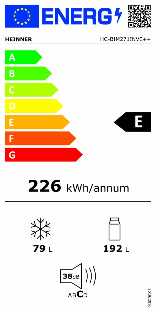 COMBINA FRIG. HEINNER HC-BIM271INVE++