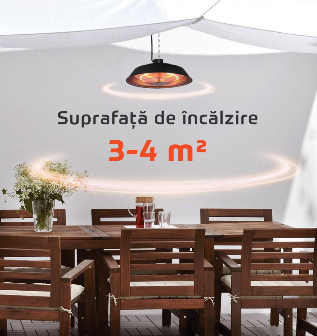 Heinner HR Incalzitor electric de tavan 1500W