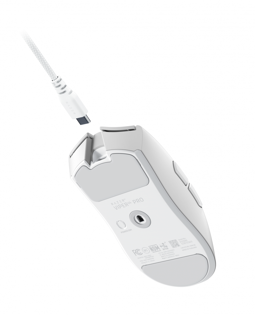 Resigilat - Mouse Razer Viper V4 Pro, alb (Mouse wireless Razer Viper V4 Pro)