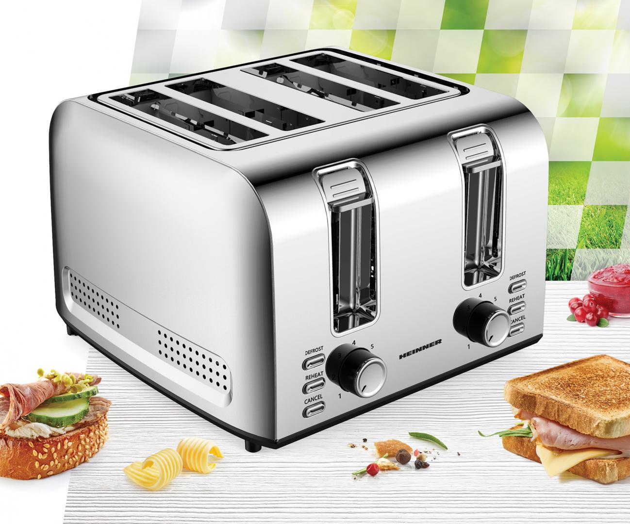 Prajitor de Paine Heinner HTP-4S1500SS