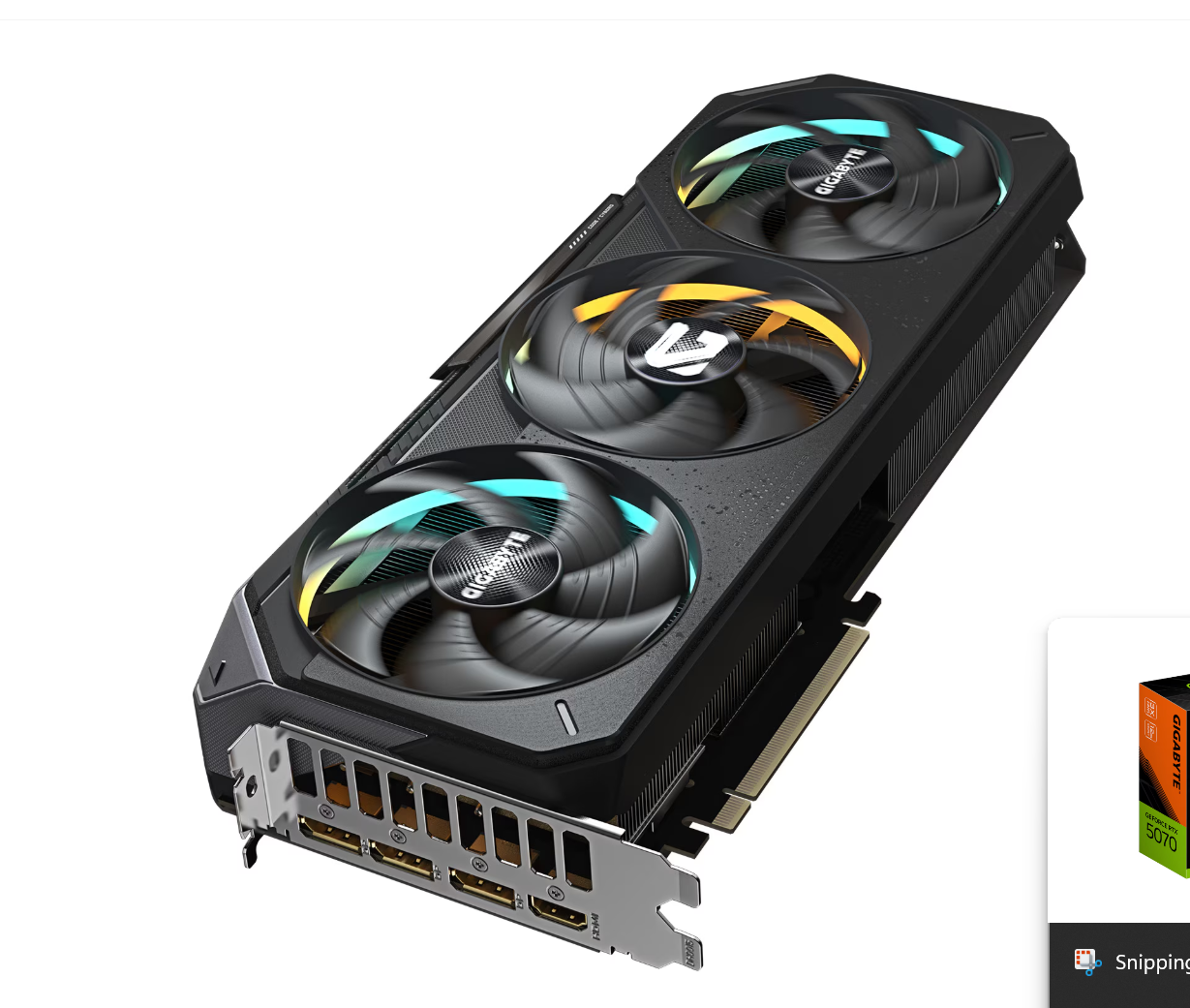 Placa video Gigabyte GeForce RTX 5070 GAMING 12GB