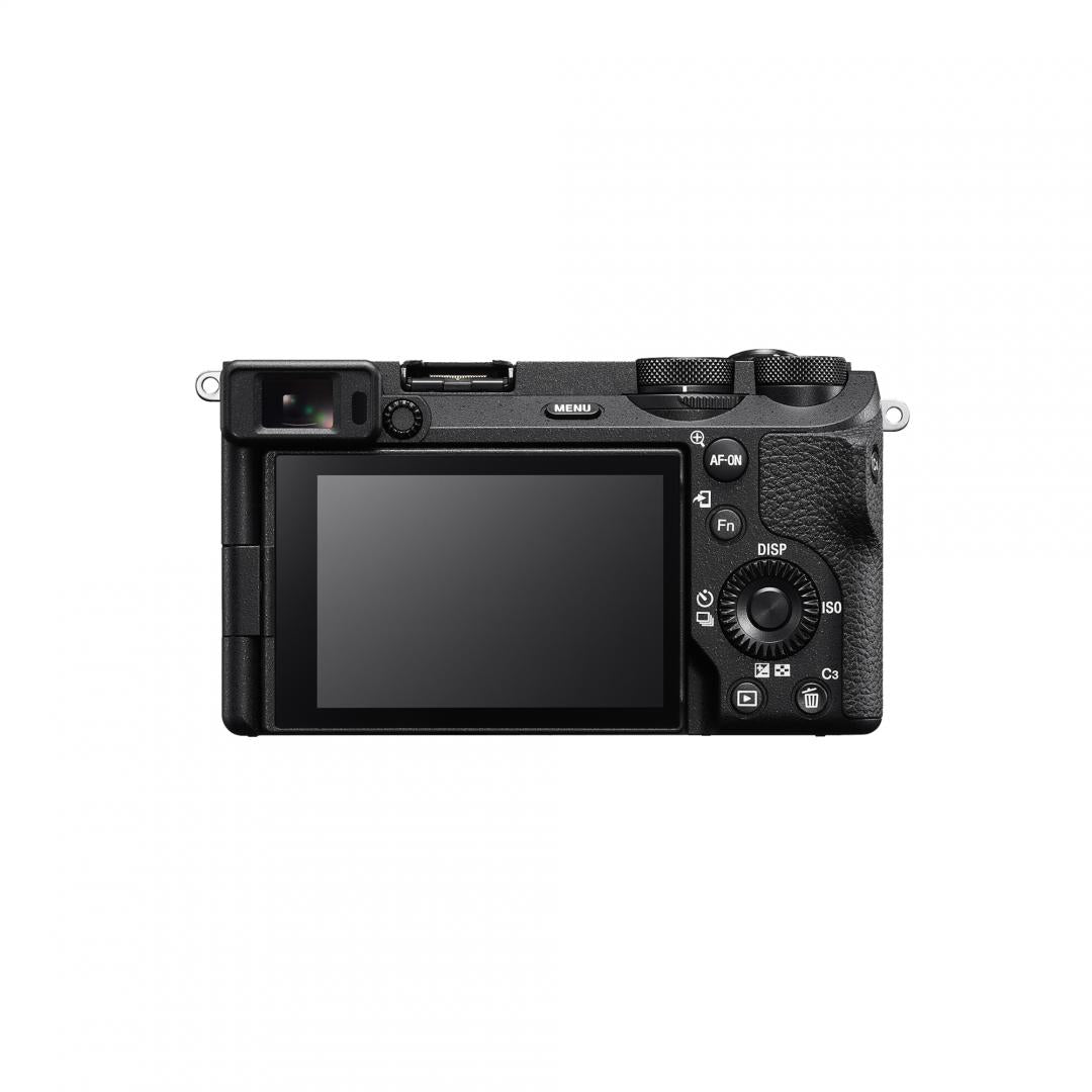 Body Aparat foto SONY Alpha A6700 Mirrorless, 26 MP, ISO 100-32.000 (Extins: 50-102.400), 1/8000s, 4K @119.88, SD/x1 Micro-HDMI/x1 USB-C, Rafala 11 cps, WiFi/Bluetooth, Senzor APS-C, Montura Sony E
