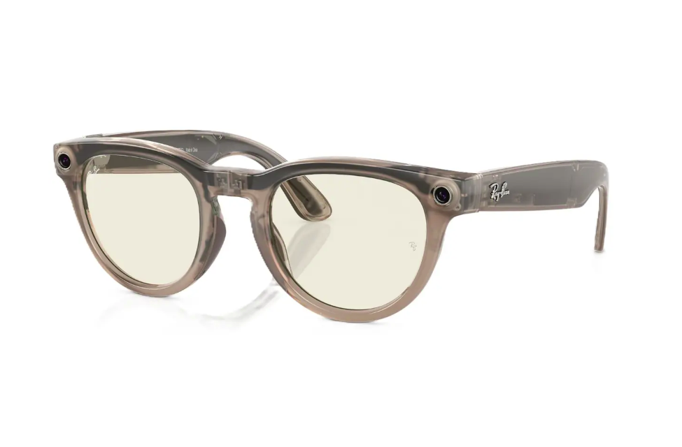 RayBan Meta Headliner ShinyStone/DKGN (RayBan Meta Headliner Shiny Warm Stone/Dark Green Transitions)