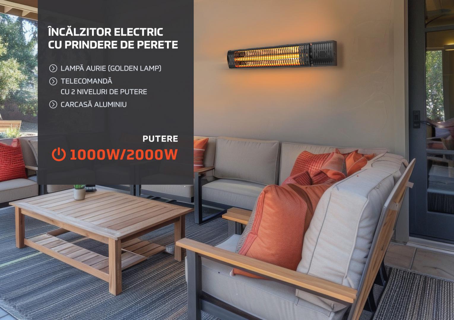 Heinner HR Incalzitor electric de perete 1000/20