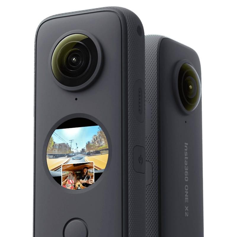 RESIGILAT | Camera video sport Insta360 ONE X2, 5.7K, 360°, Waterproof(pana la 10 metri), 4 microfoane, Mod Steadycam, InstaPano, Slow Motion, capacitate acumulator 1630 mAh, culoare neagra - imagine 4 - RESIGILAT
