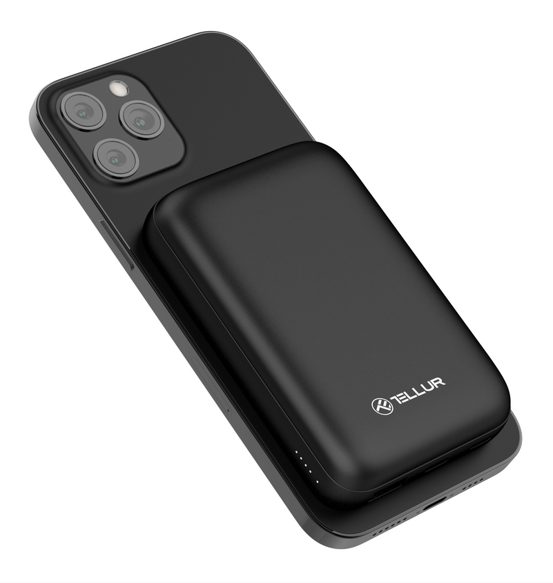 Bat. ext Tellur Compact Pro Wi 10000mAh (Baterie externa Tellur Compact Pro 10000mAh)
