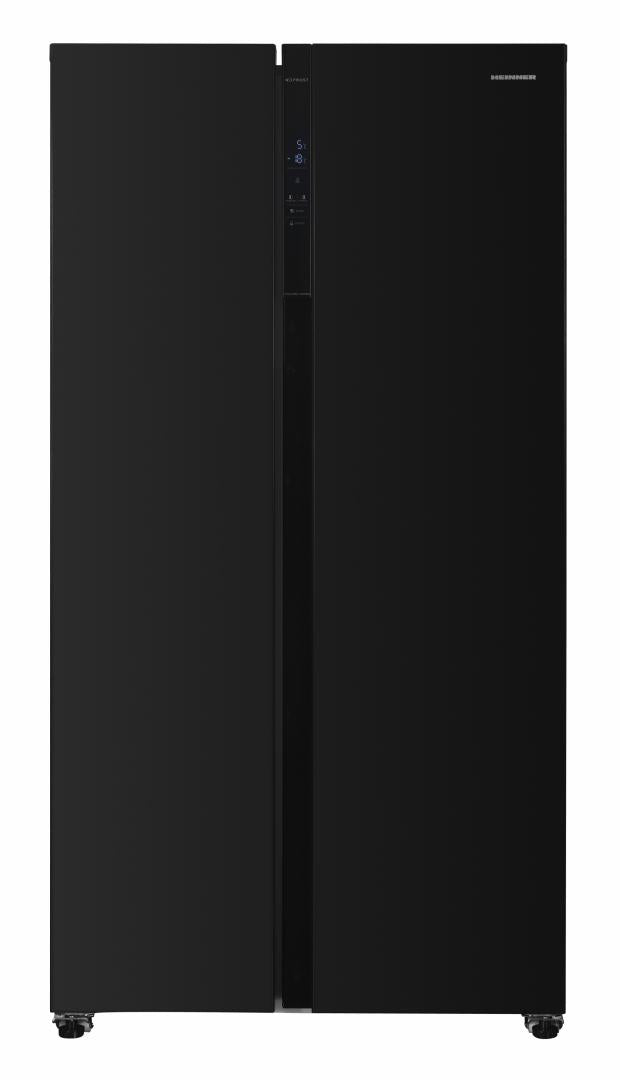 Side by Side HEINNER HSBS-H442NFBKE++, No Frost, 442 L, Clasa E, Negru