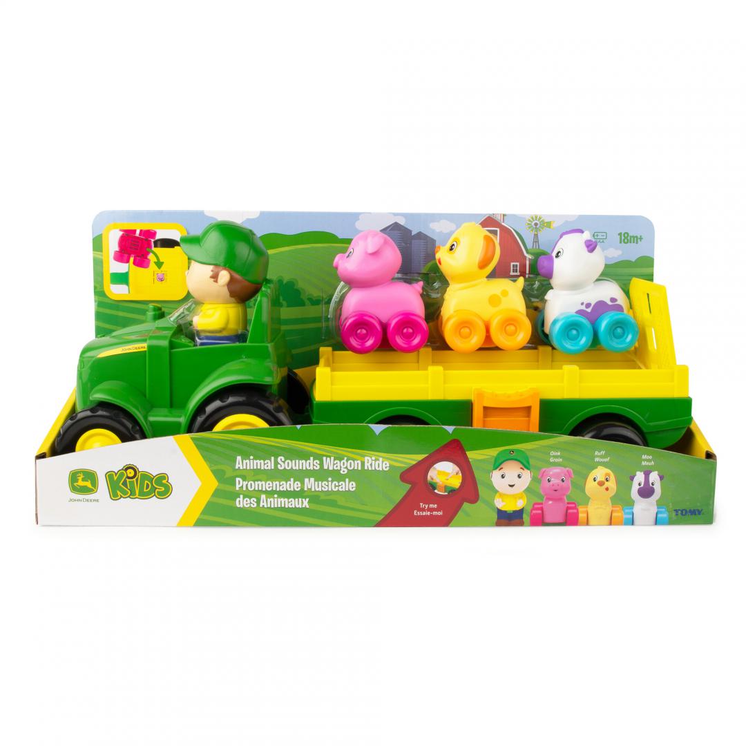 Tomy TRACTORAS CU REMORCA,ANIMALUTE SI SUNETE