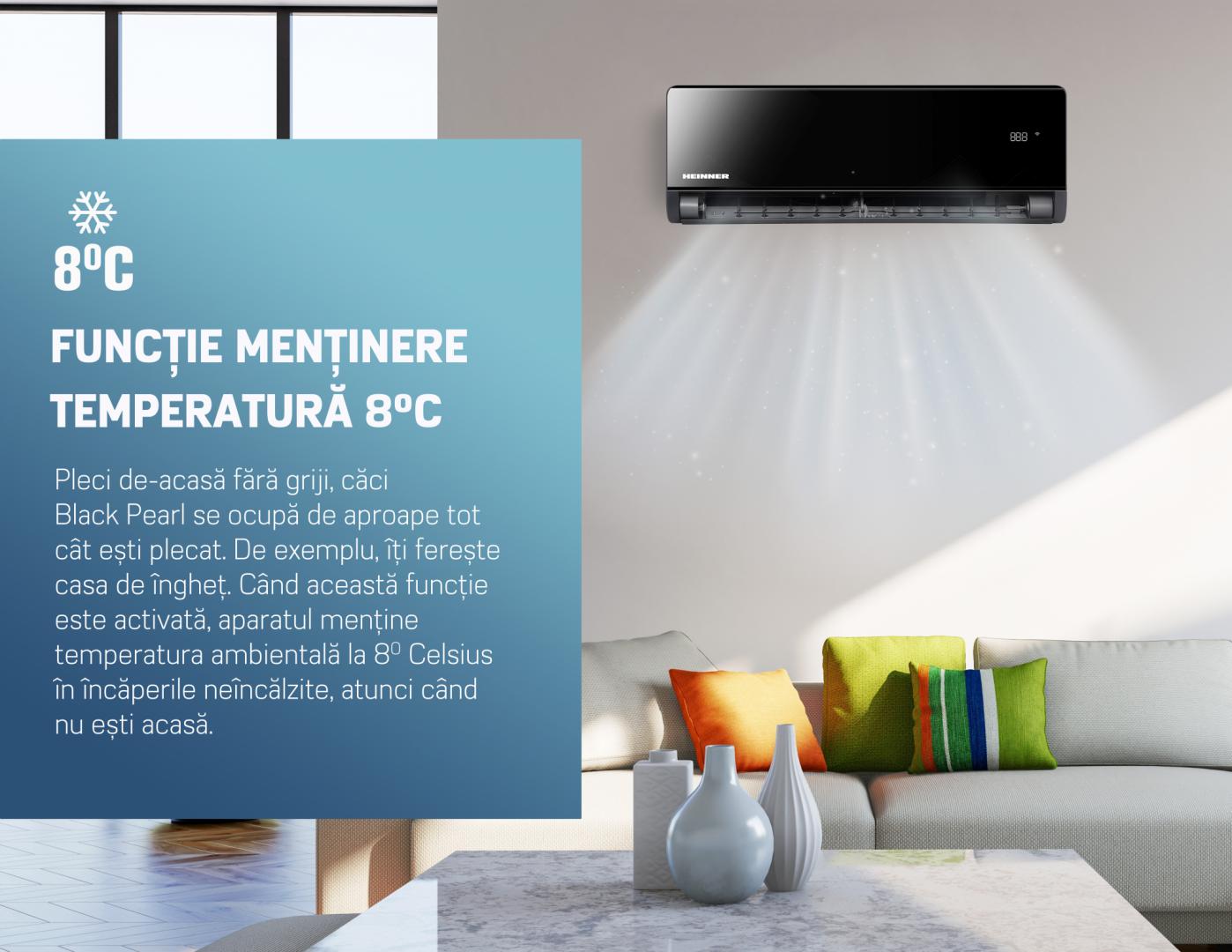 Aer Conditionat Heinner HAC-BP18WIFI-BK (aer Conditionat Heinner Blackpearl HAC-BP18WIFI-BK)