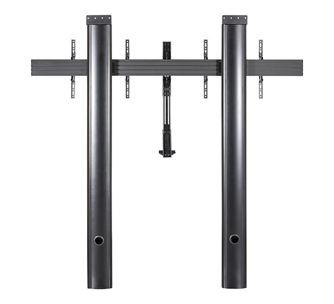 Stand perete dublu B-Tech 56-65" 2m, ng (Stand de podea cu fixare in perete B-Tech)
