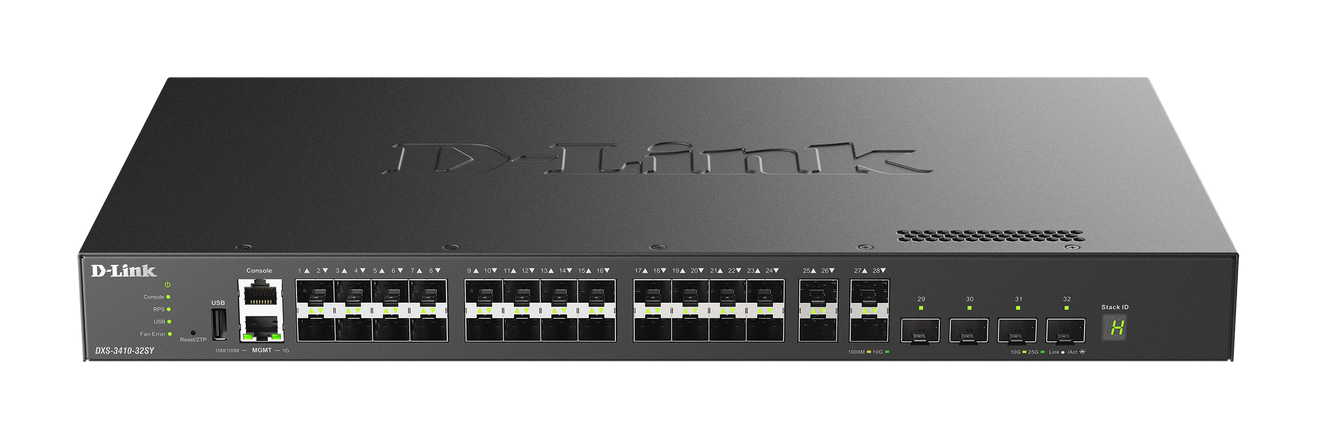 Dlink 32PORT 4P 25G L3 Managed Switch (D-Link Switch L3 Managed 32 porturi DXS-3410-32SY)