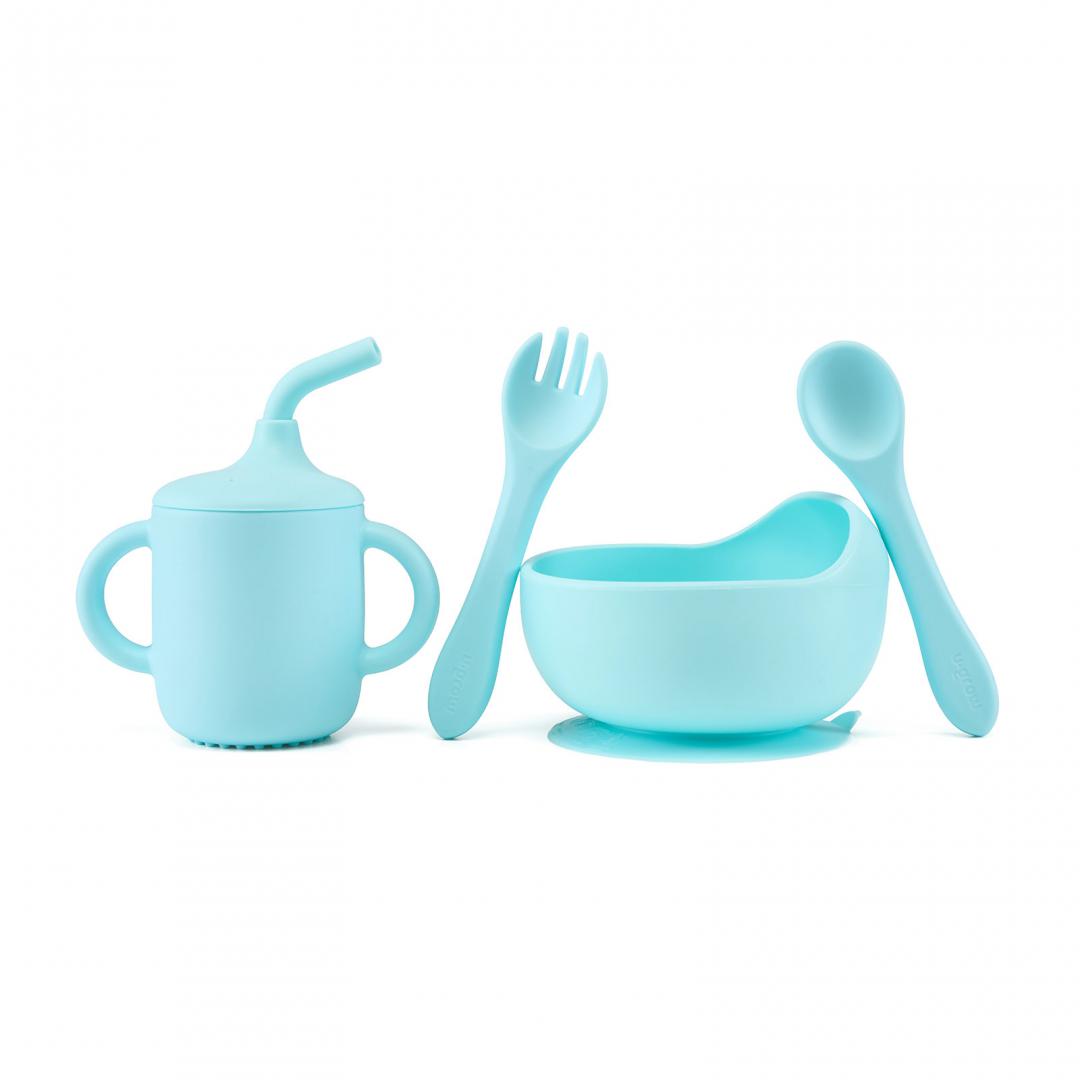 Set 4 piese din silicon,blue, U-Grow