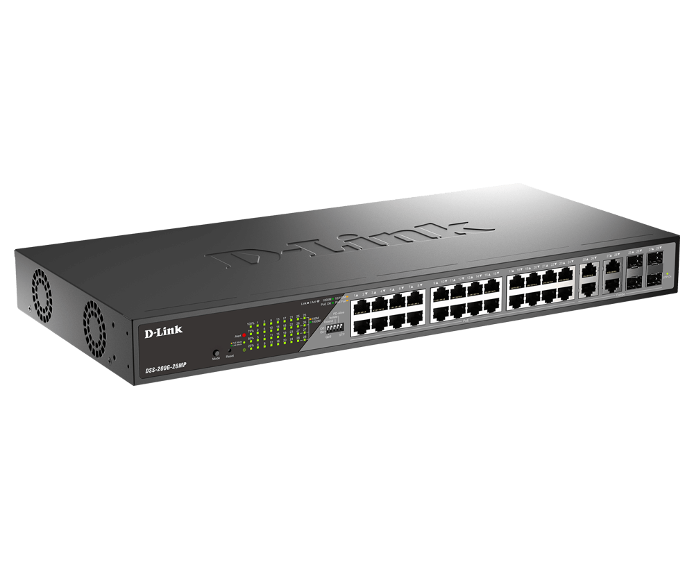 Dlink 24 Port GB Poe Surveilance Switch (D-Link Switch DSS-200G-28MP)