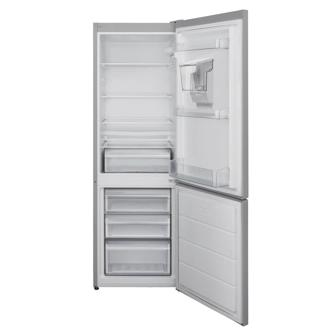Combina frigorifica HEINNER HC-V270SWDF+, 268 l, Clasa F, Dozator apa, Argintiu