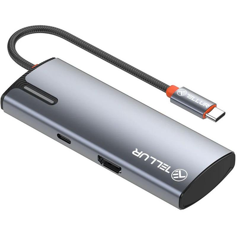 Hub USBC 3.0 Tellur Basic, 4 port, gri