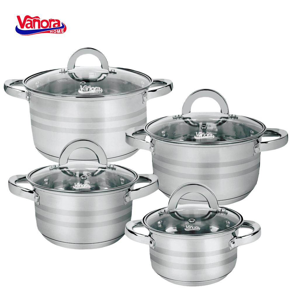 Set Gatit din Inox 8 Piese, Medina (set Gatit din Inox 8 Piese)