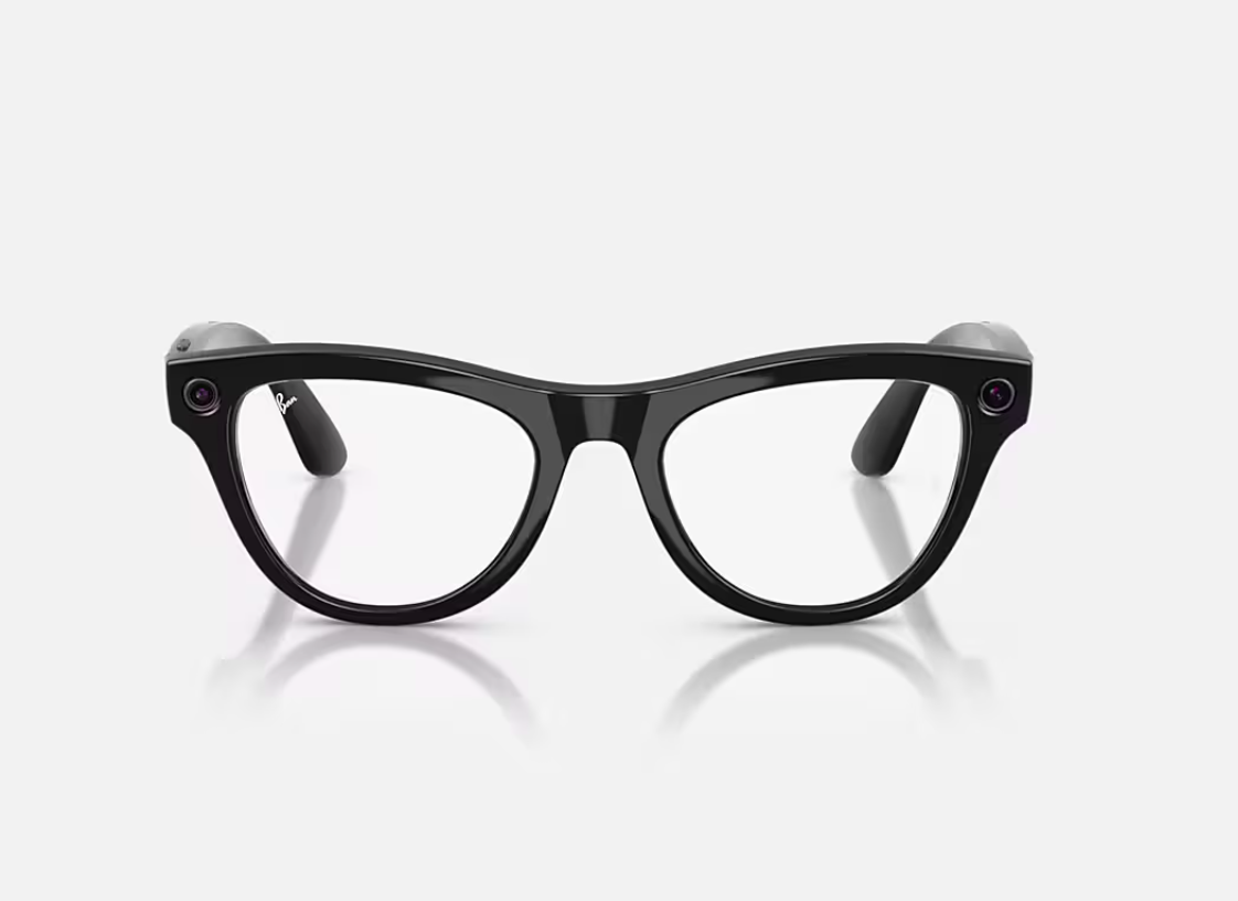 RayBan Meta Skyler M SB/Amethyst Tr G2 (RayBan Meta Skyler High Bridge Fit - Shinny Black - Amethyst Transitions® Gen2)