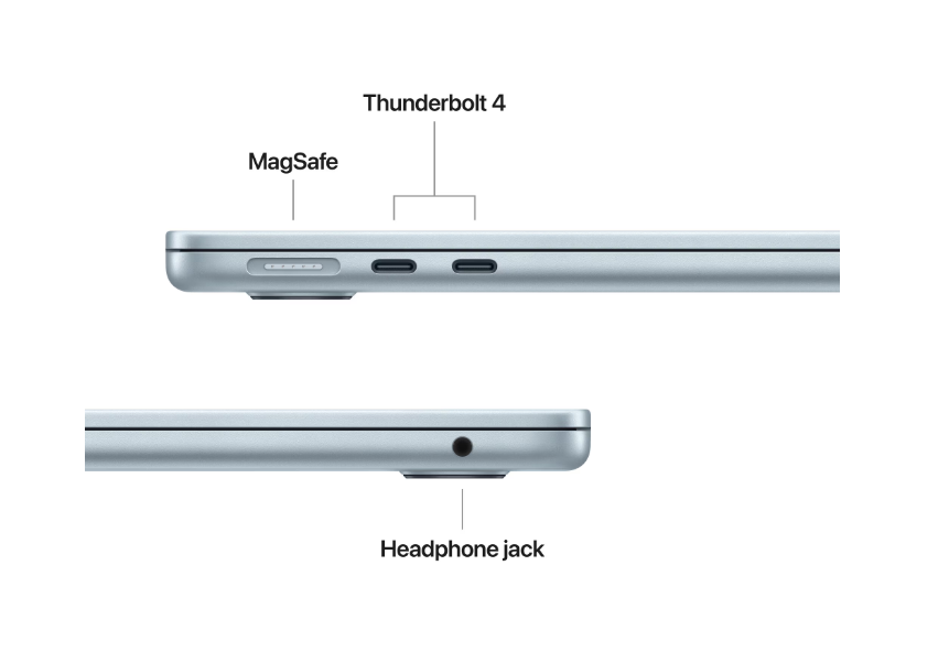 MacBook Air 13.6" Retina/Apple M4 (CPU 10-core, GPU 10-core, Neural Engine16-core)/24GB/1TB - Sky Blue - INT KB (2025) 35W (Cto from MC6V4RO/A)