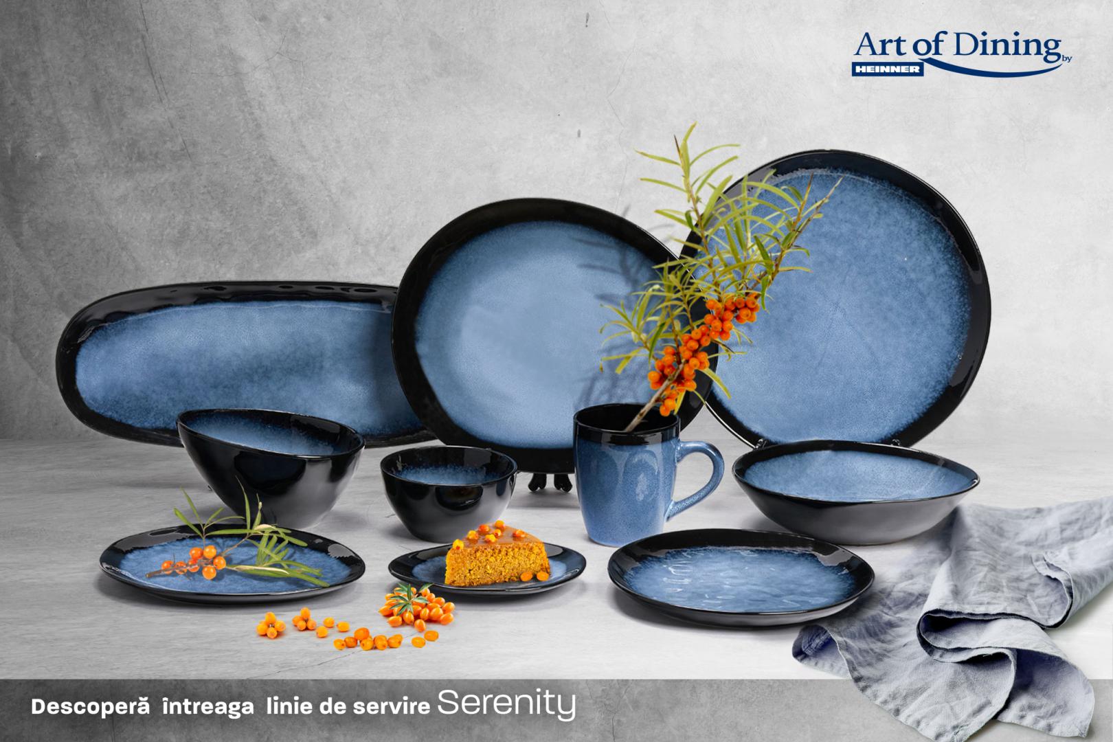 Heinner SET 4 FARFURI INTINSE CER.28 CM,SERENITY